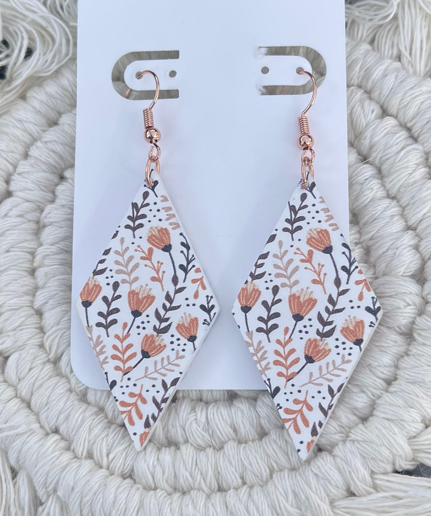 Diamond shaped earrings