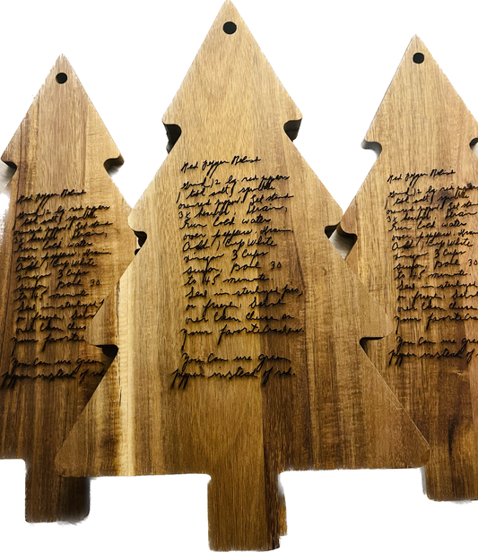 Custom Engraved Hand-Written Boards